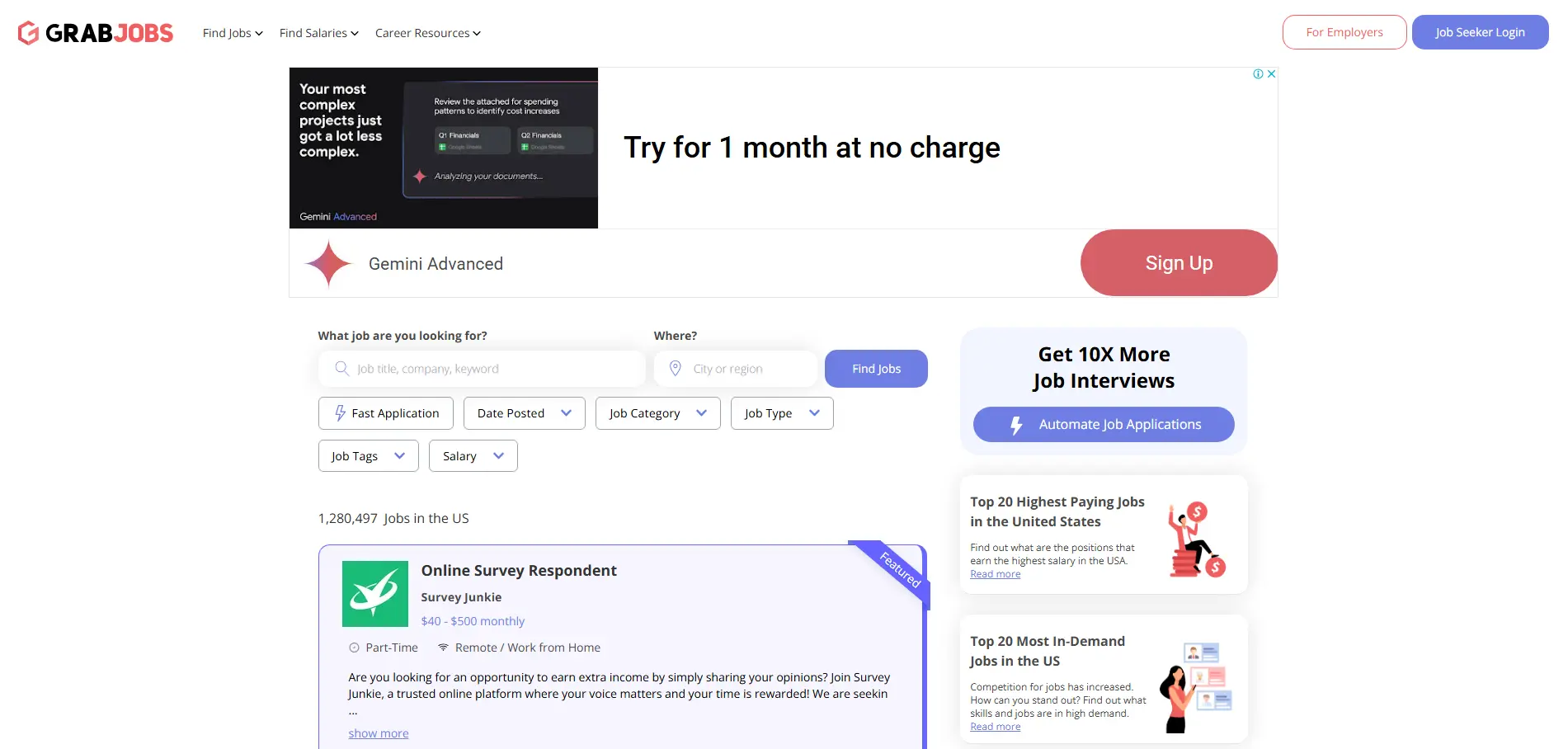 Connect with talent’s ready to work on GrabJobs job posting site.