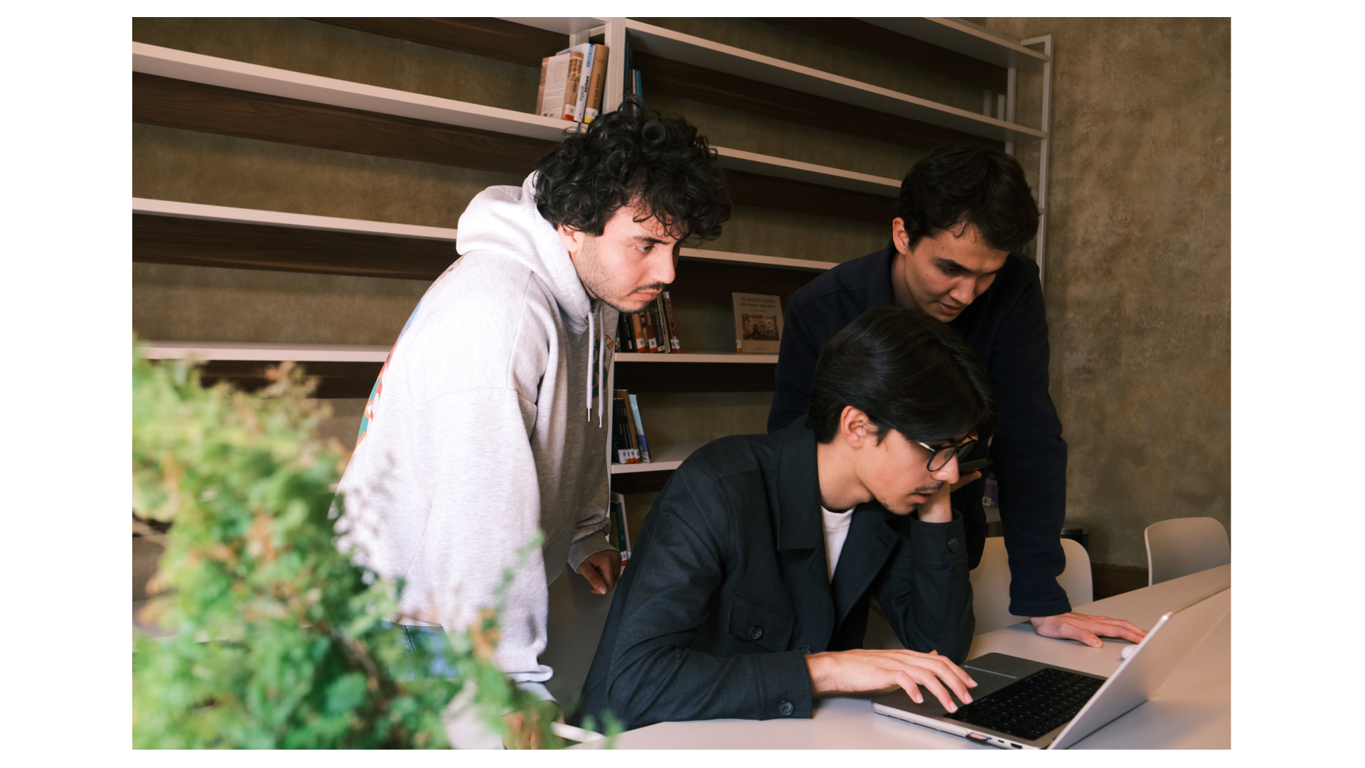 team looking at quote