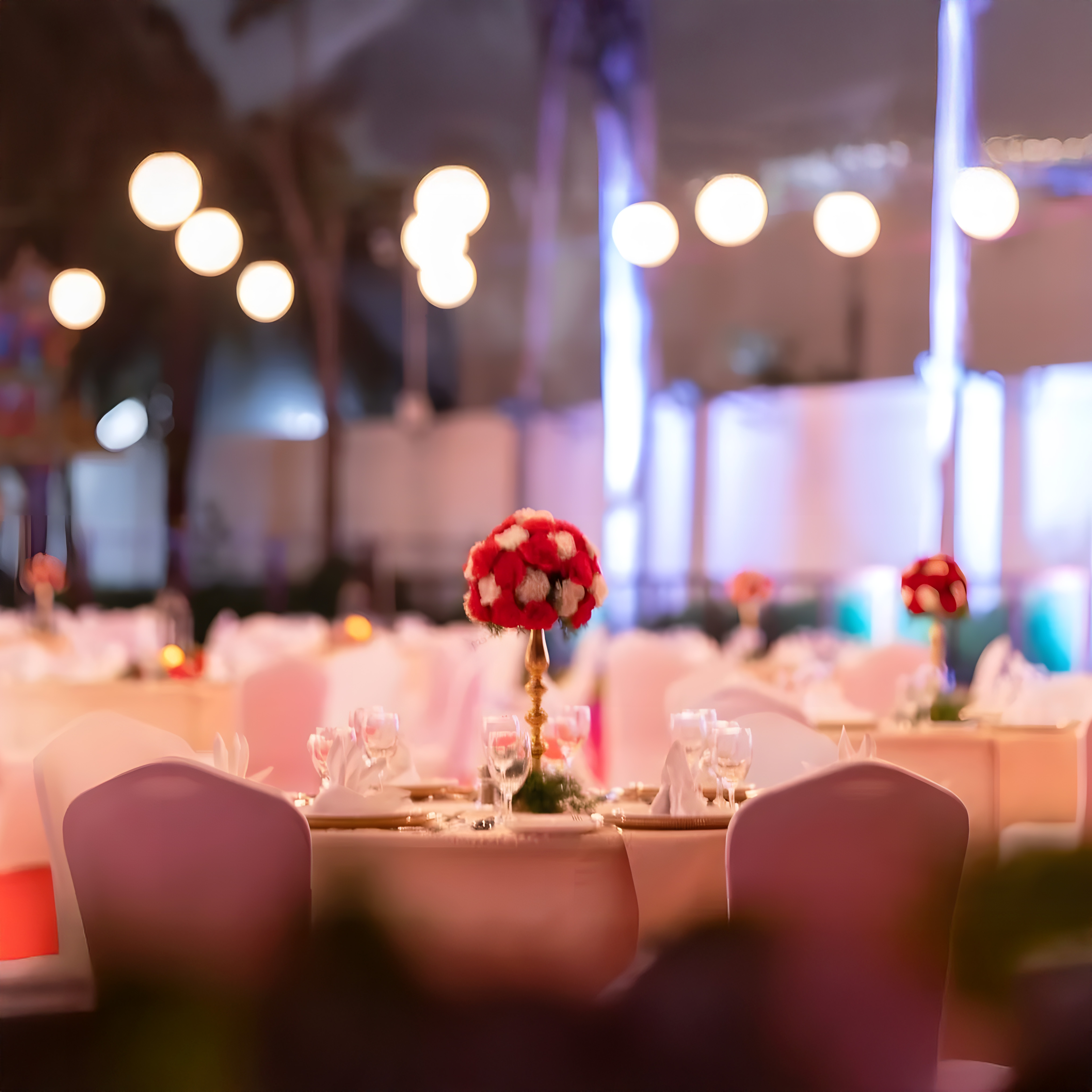 Royal wedding venue at Shrivaaru Palace, Chennai.