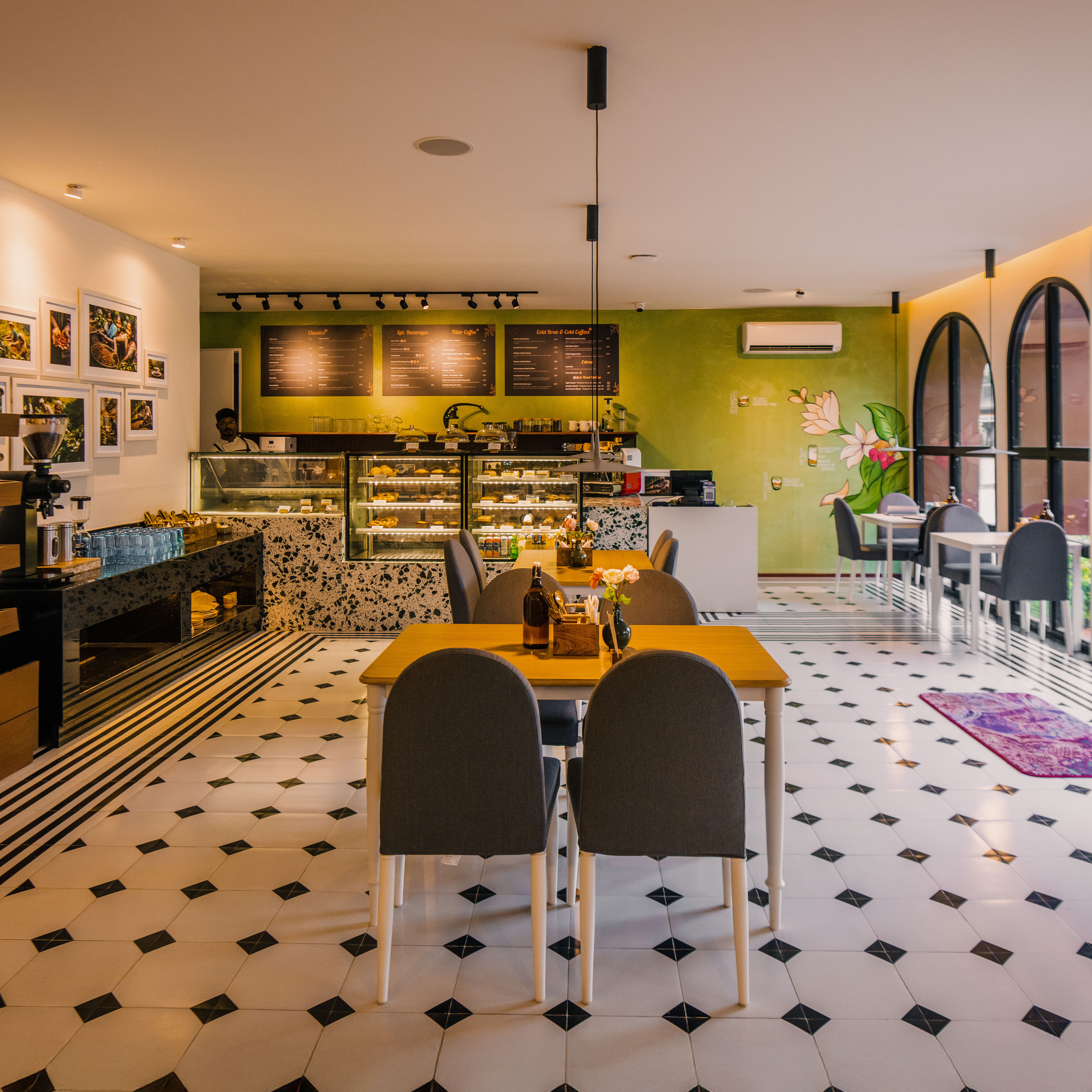 Experience authentic South Indian flavors in a modern café by M Group, Chennai.