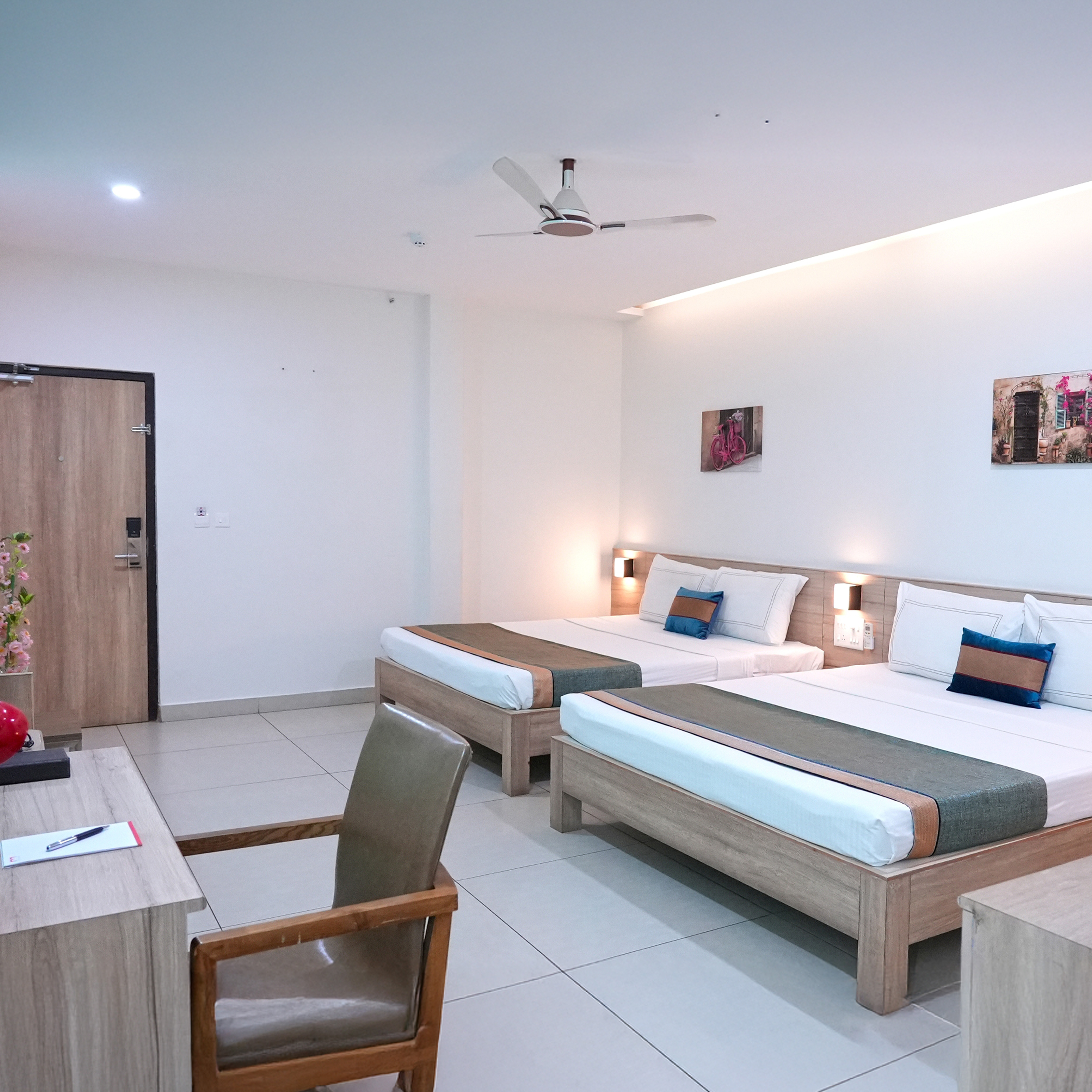 Elegant rooms designed for business and leisure travelers, combining premium amenities with the warm hospitality of M Group.