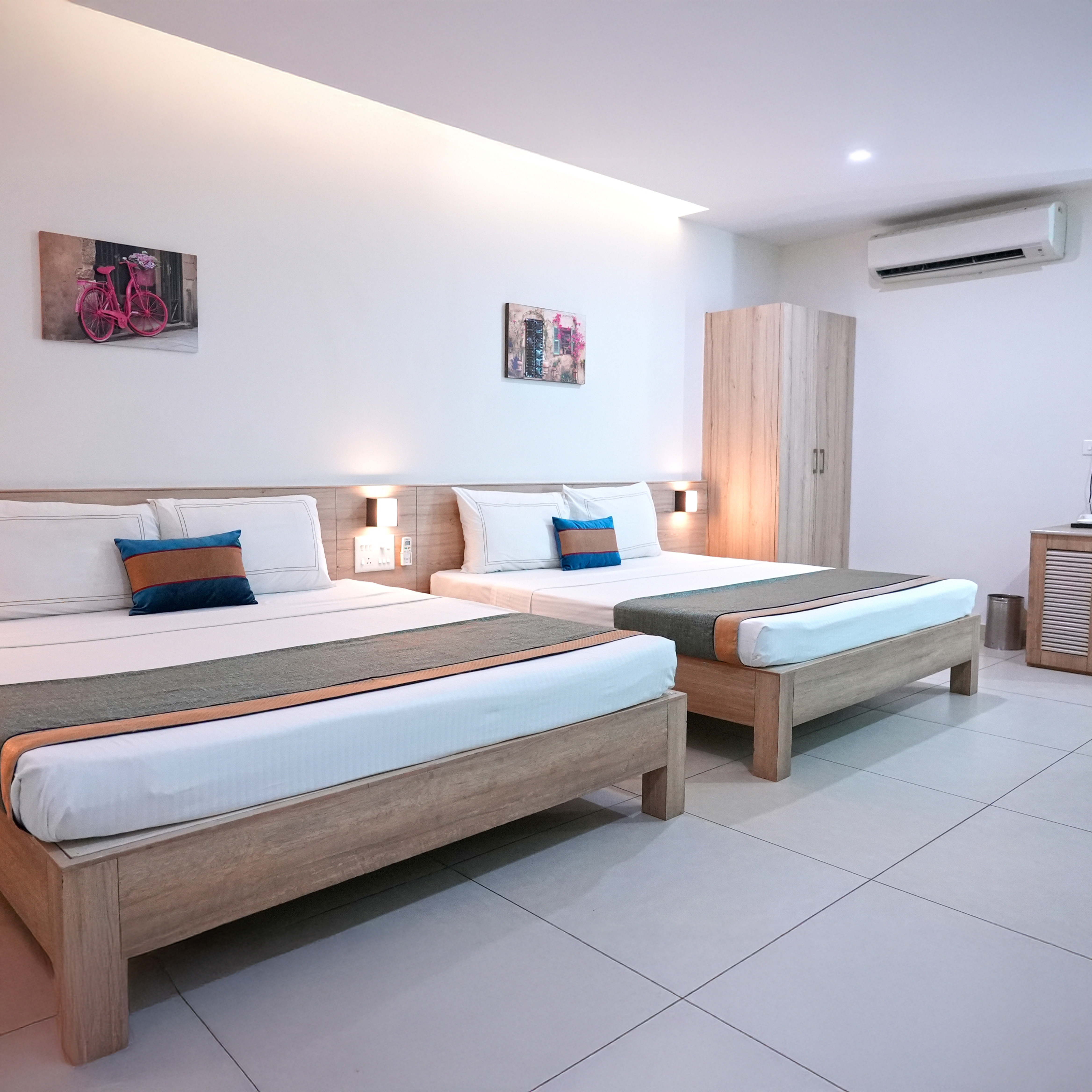 Elegant rooms designed for business and leisure travelers, combining premium amenities with the warm hospitality of M Group.