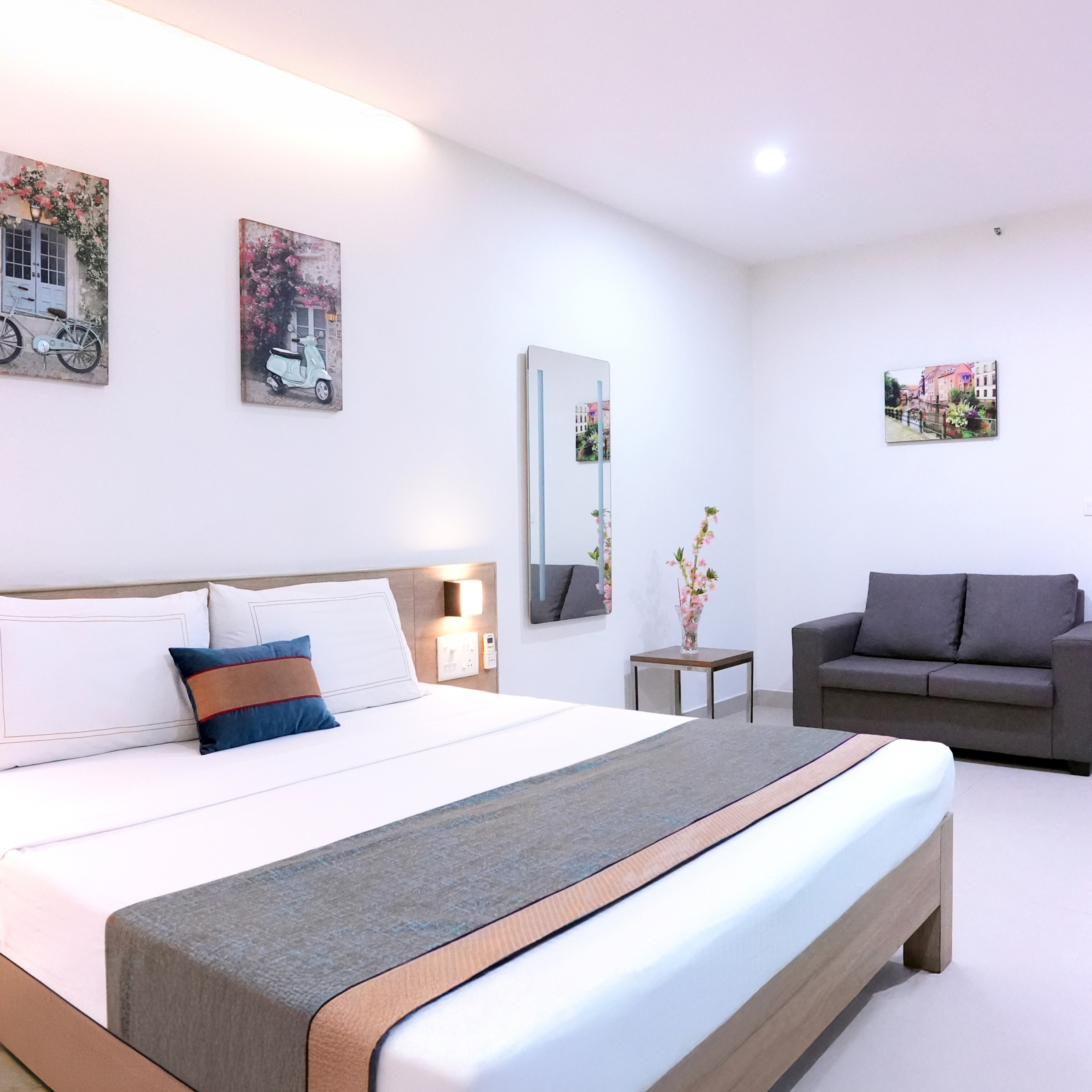 Elegant rooms designed for business and leisure travelers, combining premium amenities with the warm hospitality of M Group.