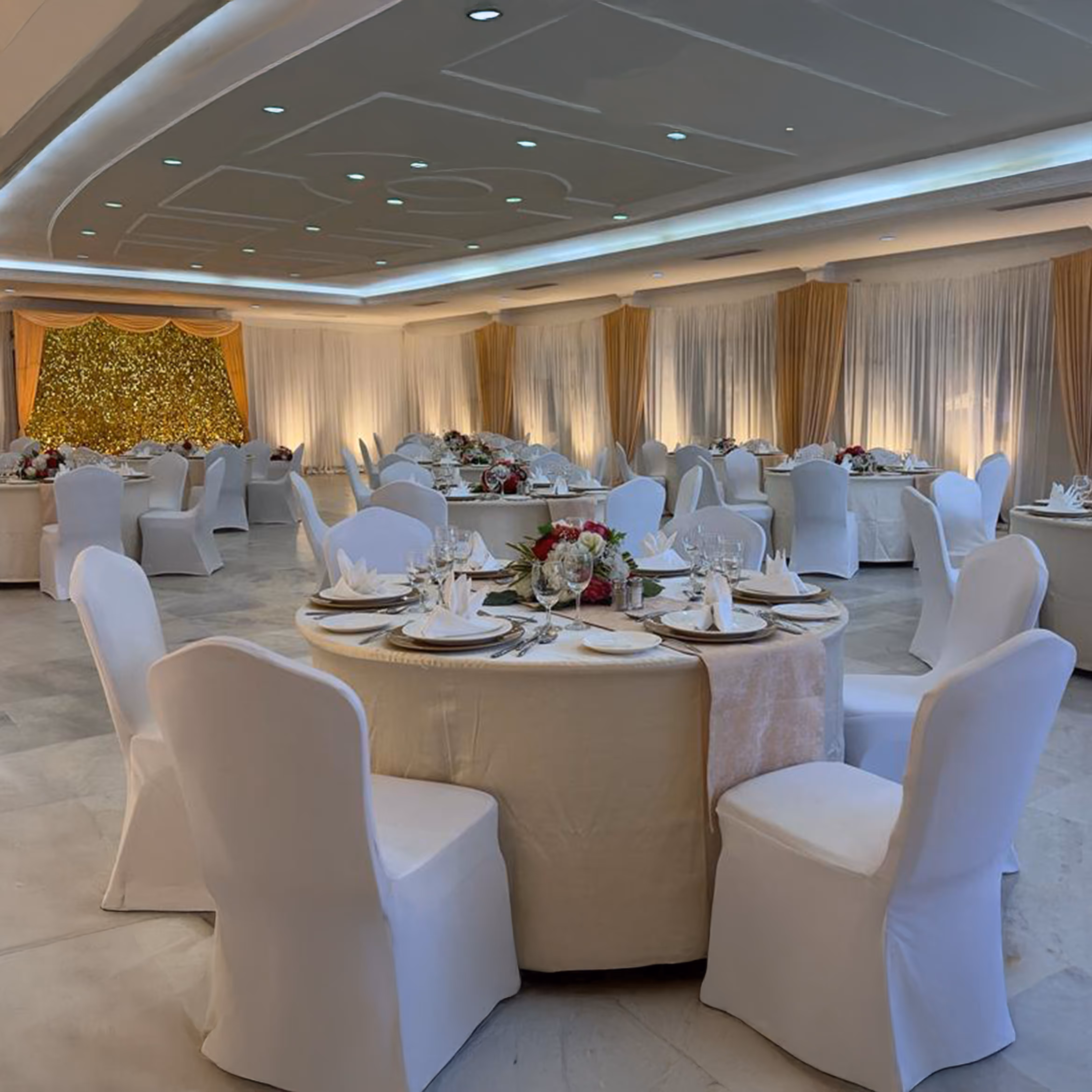 Royal wedding venue at Shrivaaru Palace, Chennai.