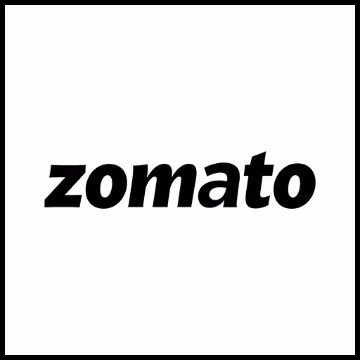 Zomato logo in bold black lowercase letters on a white background.