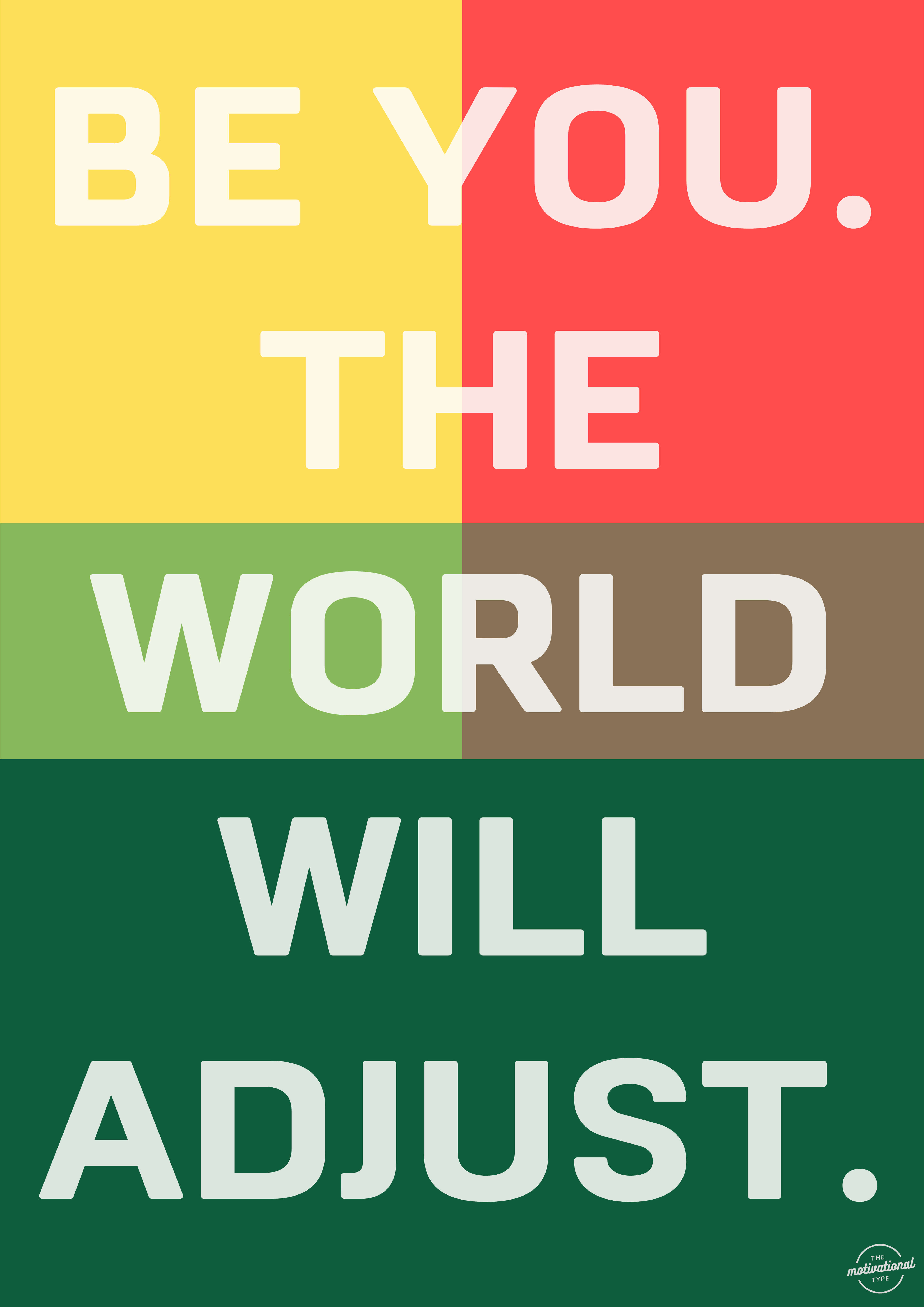 The motivational type poster