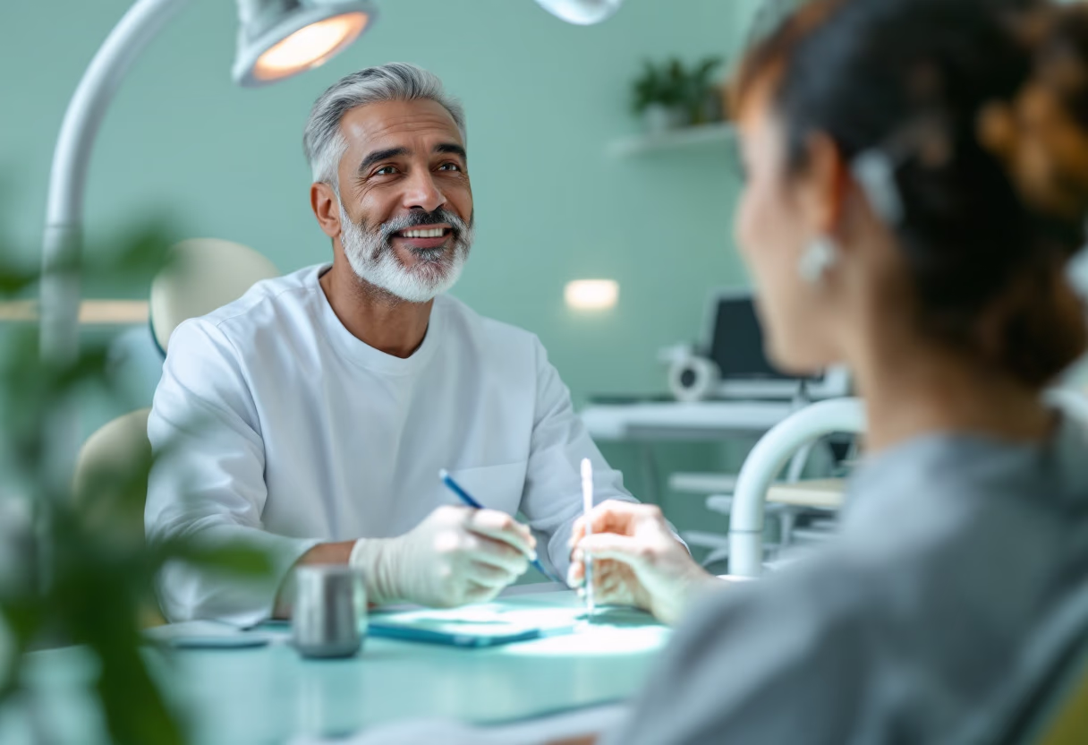 image of dental professional working