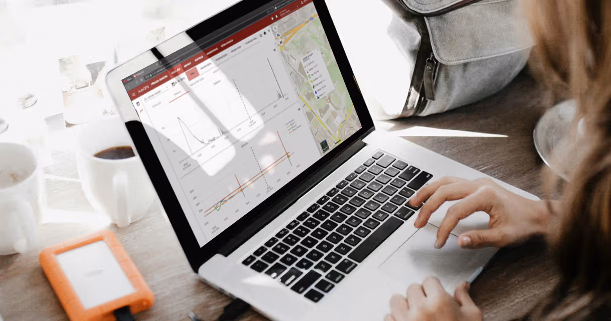 Software dashboard with status and graphs