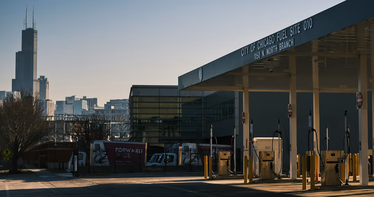 Gas station in Chicago