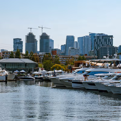 Yacht in american harbour
