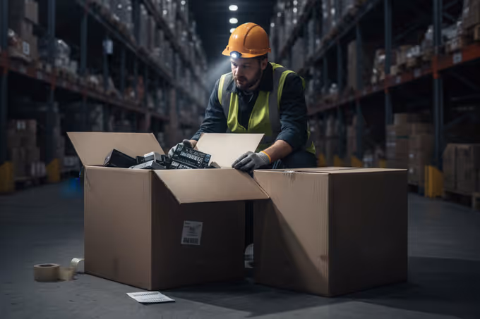 worker tempering with sealed package