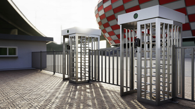 Fixed alcohol detector at controlled turnstiles