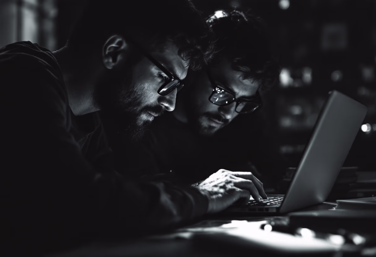 image of founders with a shared moment (for a edtech)