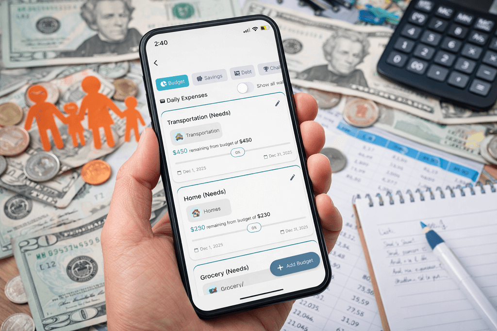 Budget app in Singapore for tracking expenses and managing personal finances