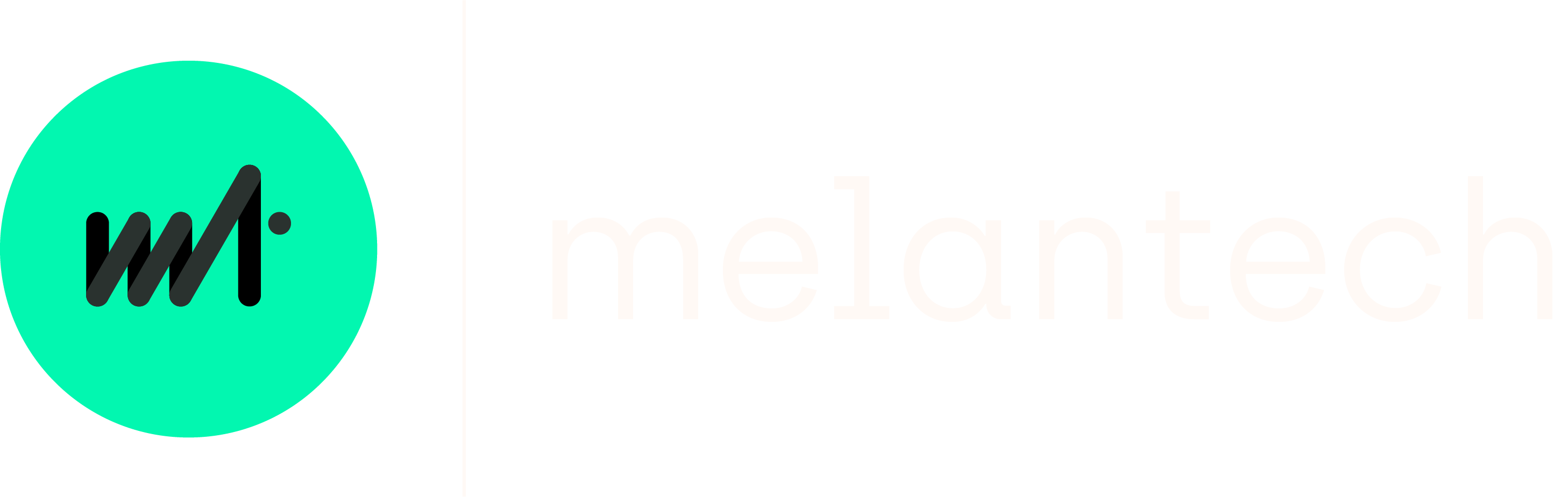 melantech Logo sekundär mit weißem Schriftzug