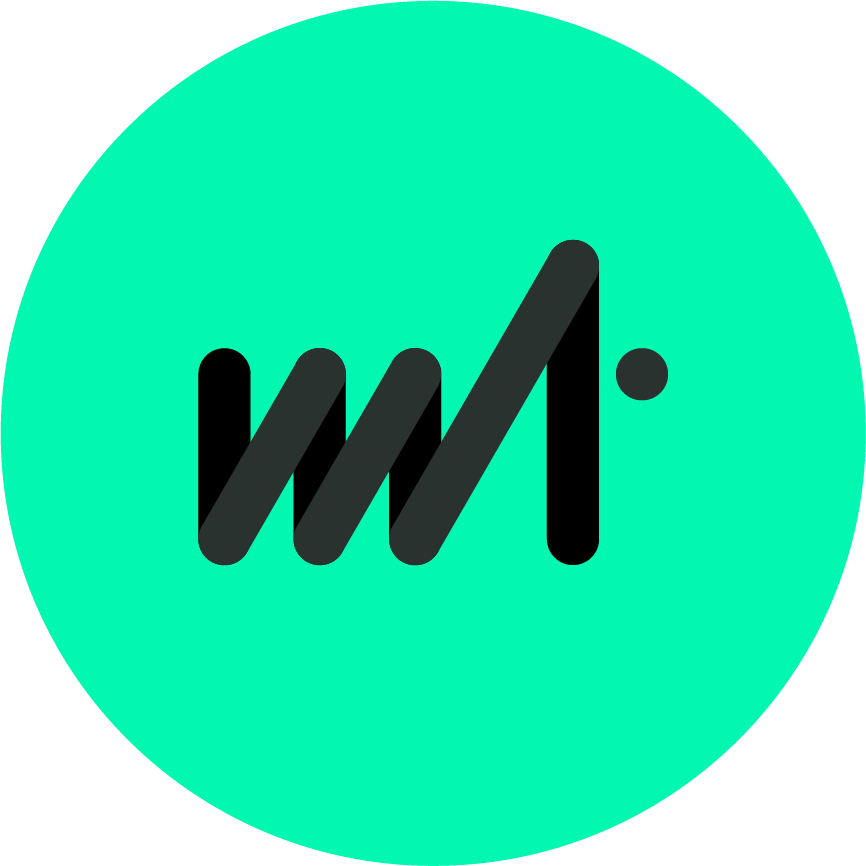 melantech Logo Grüner Hintergrund mit schwarzer Schrift