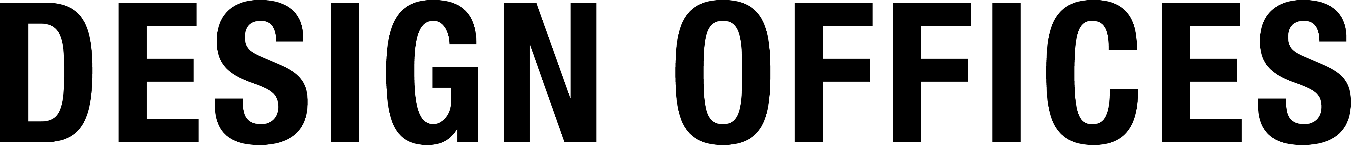 Design Offices Logo in schwarzem Schriftzug
