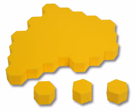 Hule Hexagonal Amarillo™
