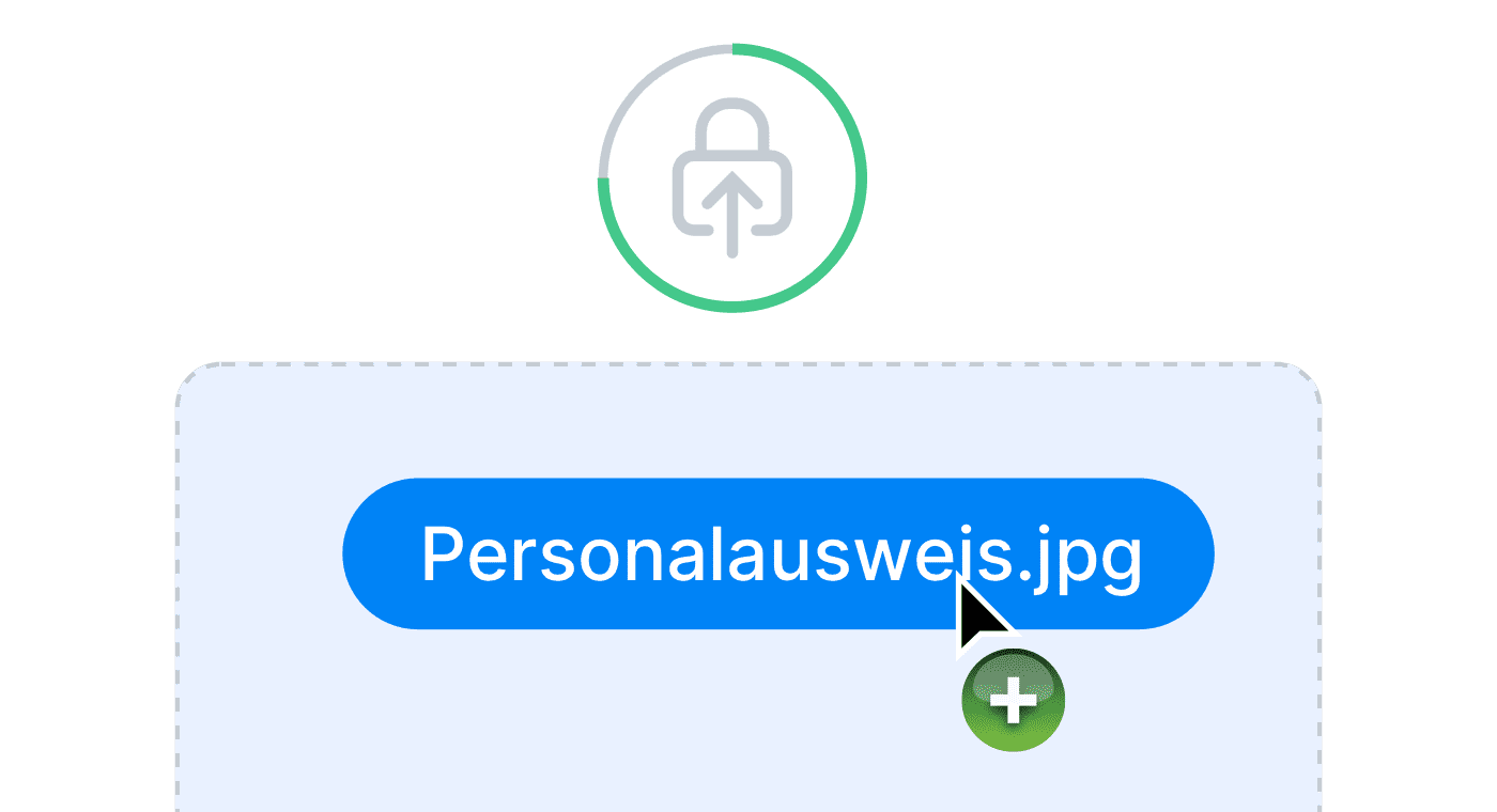 Sicherer Datei-Upload über Paperless, der aktiv eine Datei auf schädliche Dateien überprüft.