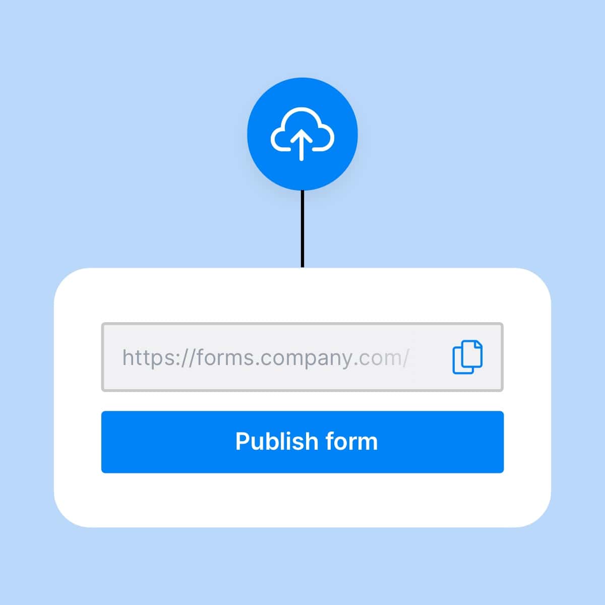 Paperless forms are published by link.