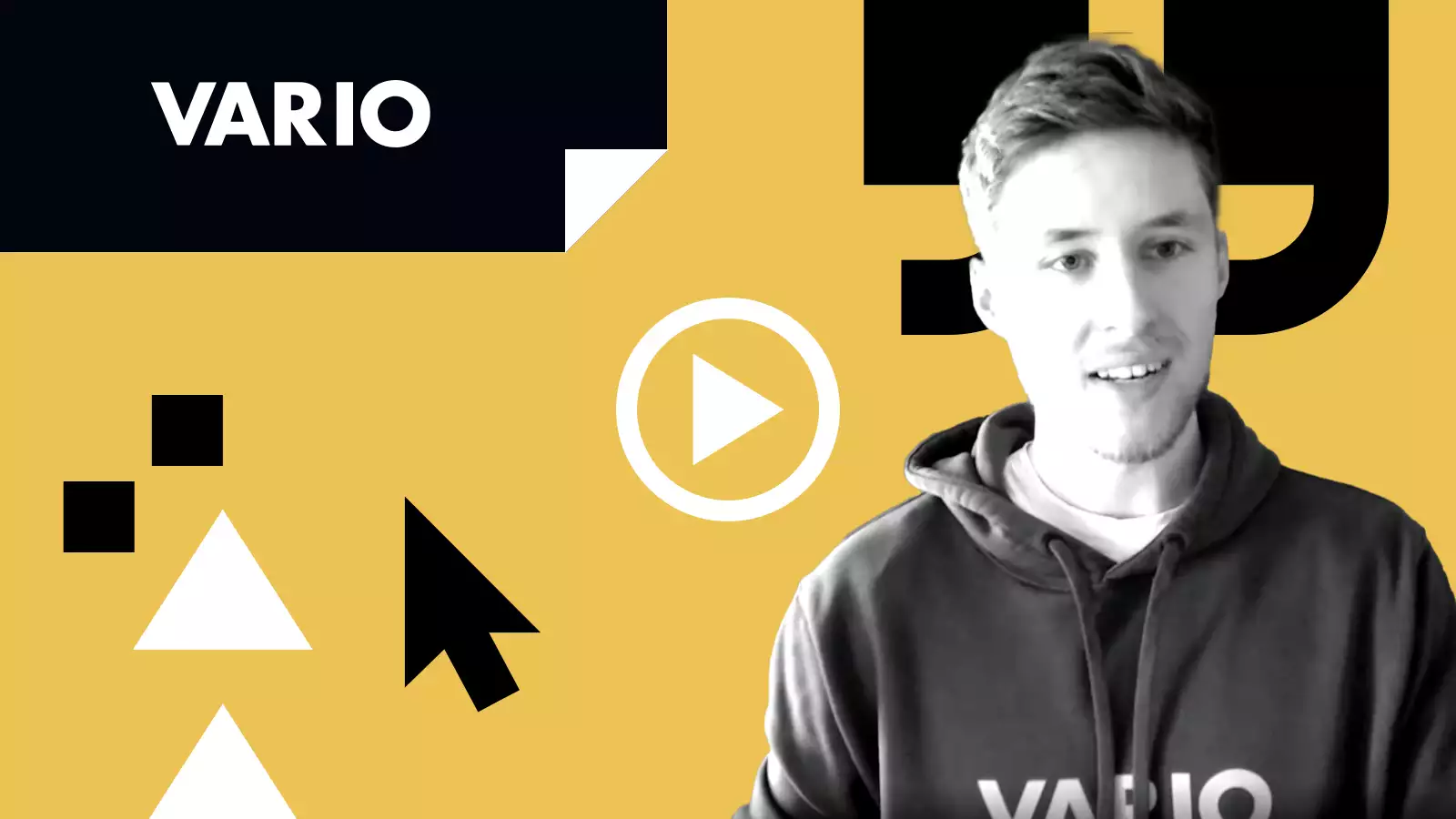 Video Thumbnail für das Kunden Interview mit Hendrik Schneider von Vario Software AG.