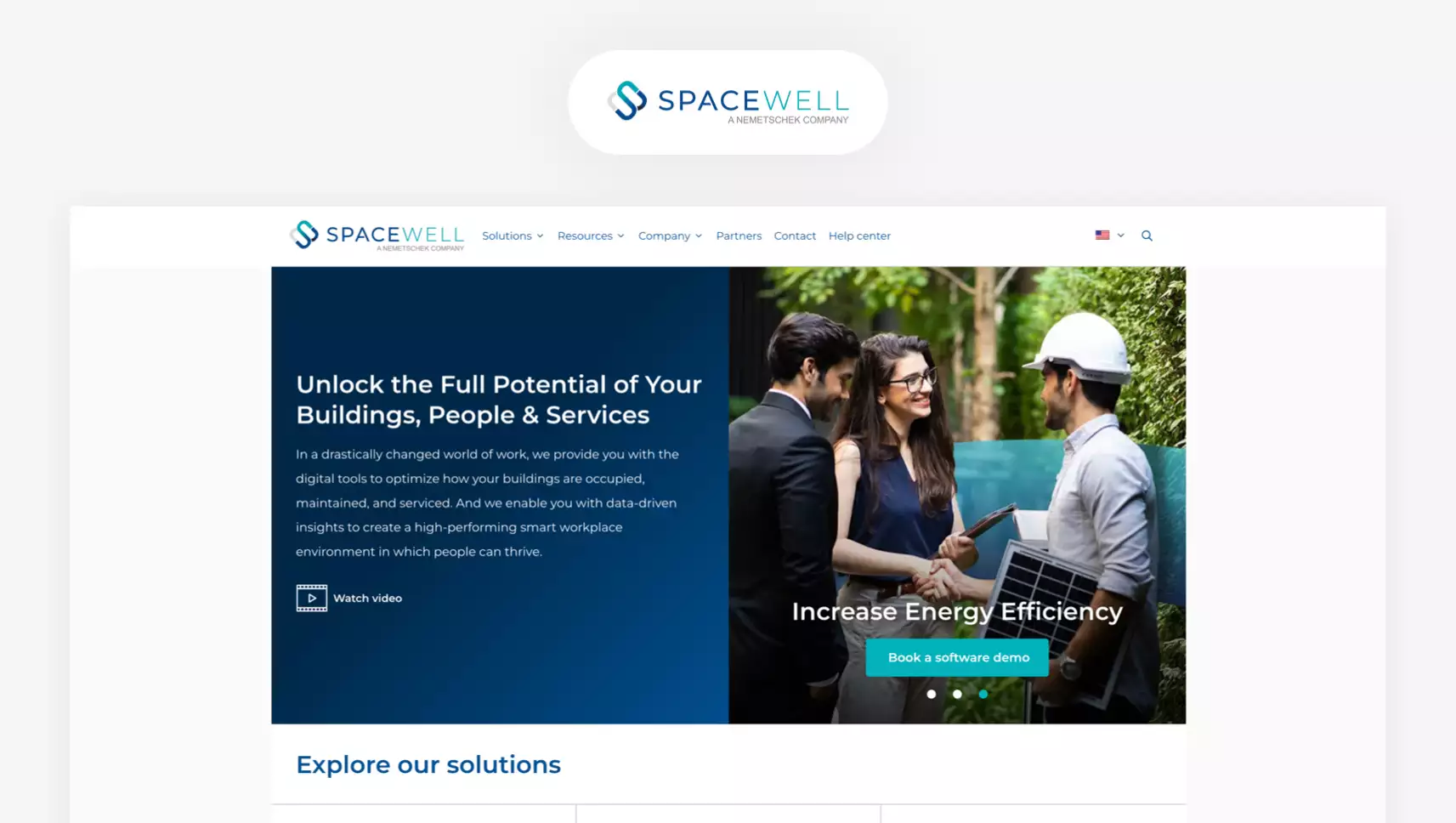 Snapshot of Operations1 website landing page