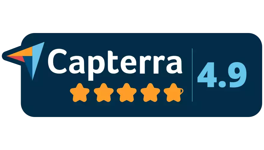 capterra award rating of 4.9