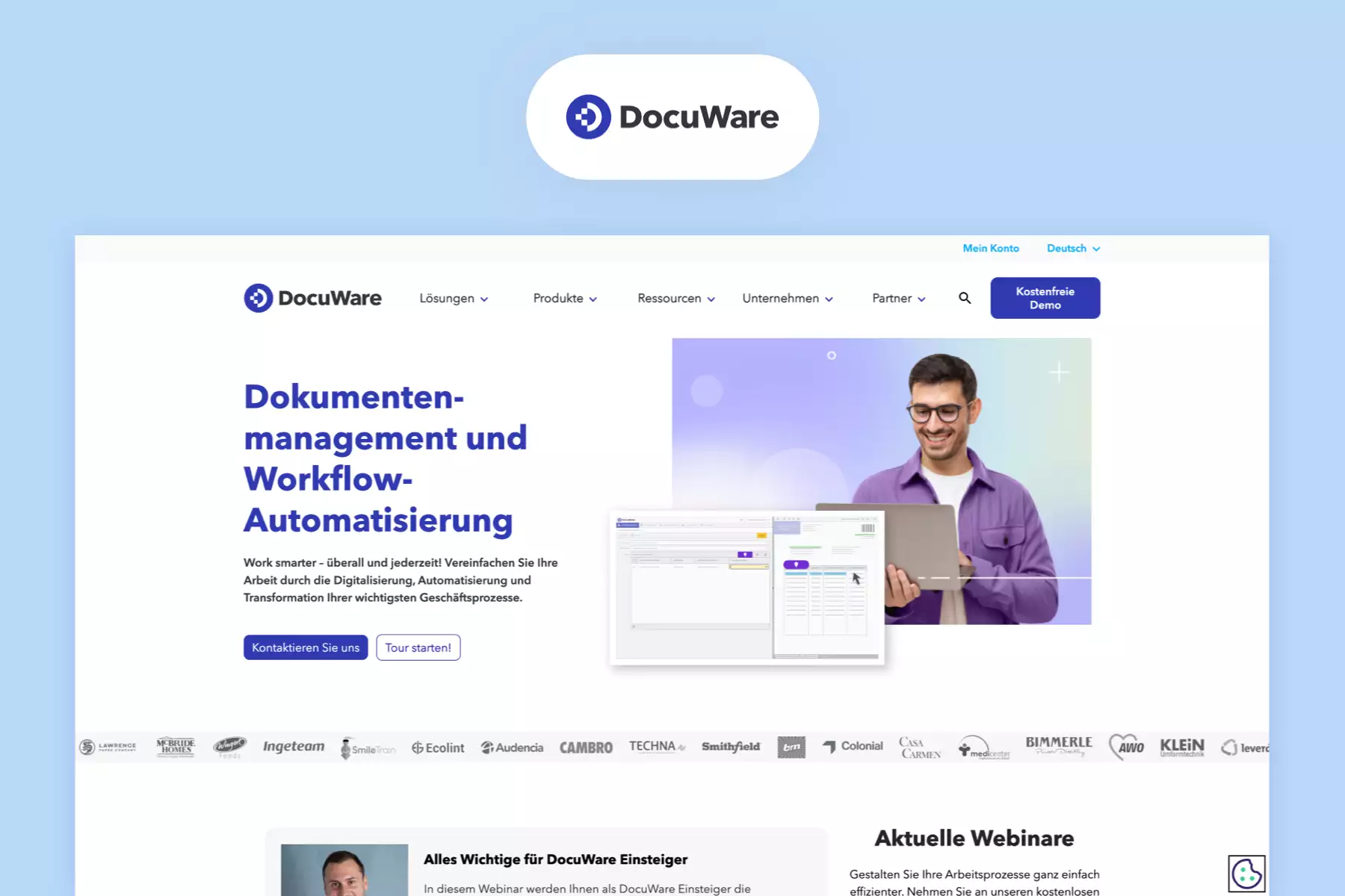 DocuWare Landingpage