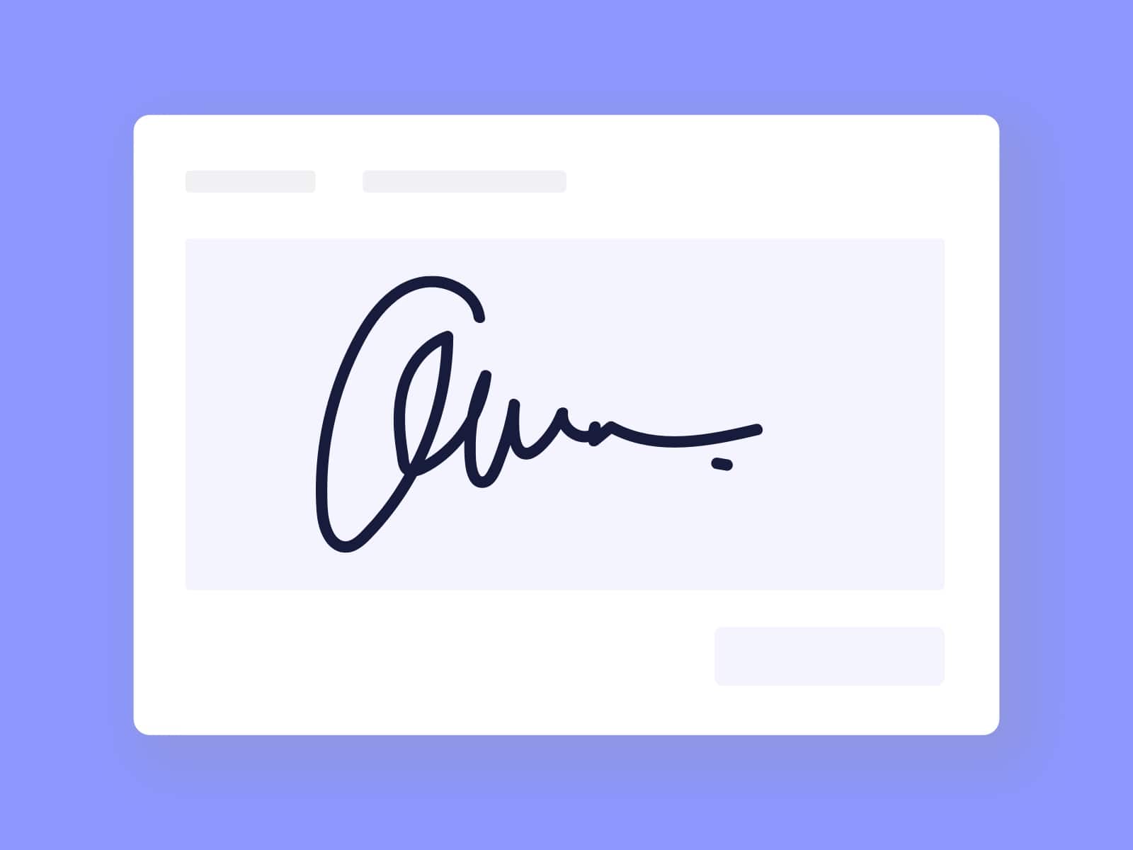 Electronic Signature.