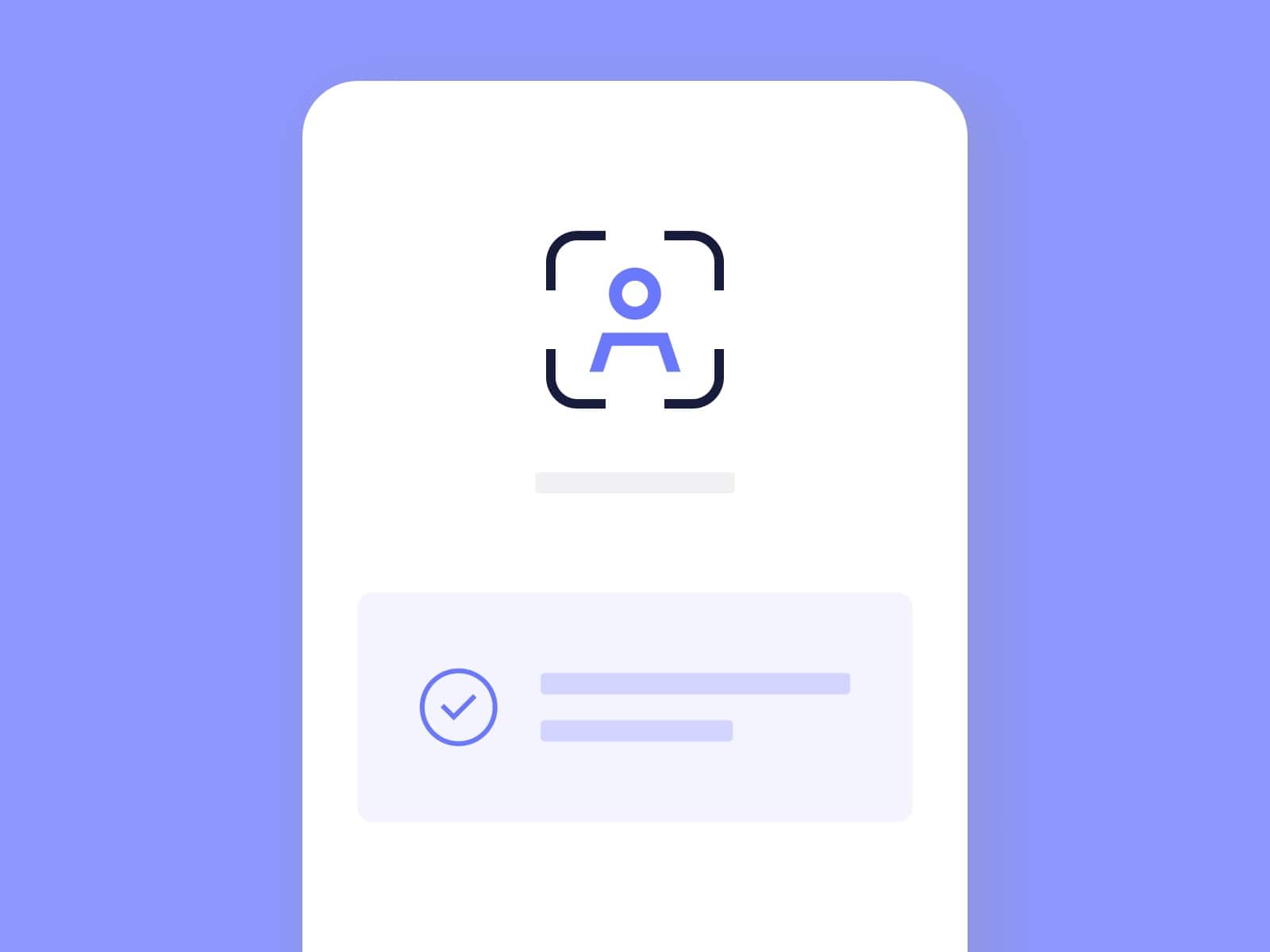 Abstract graphic of an identification process.