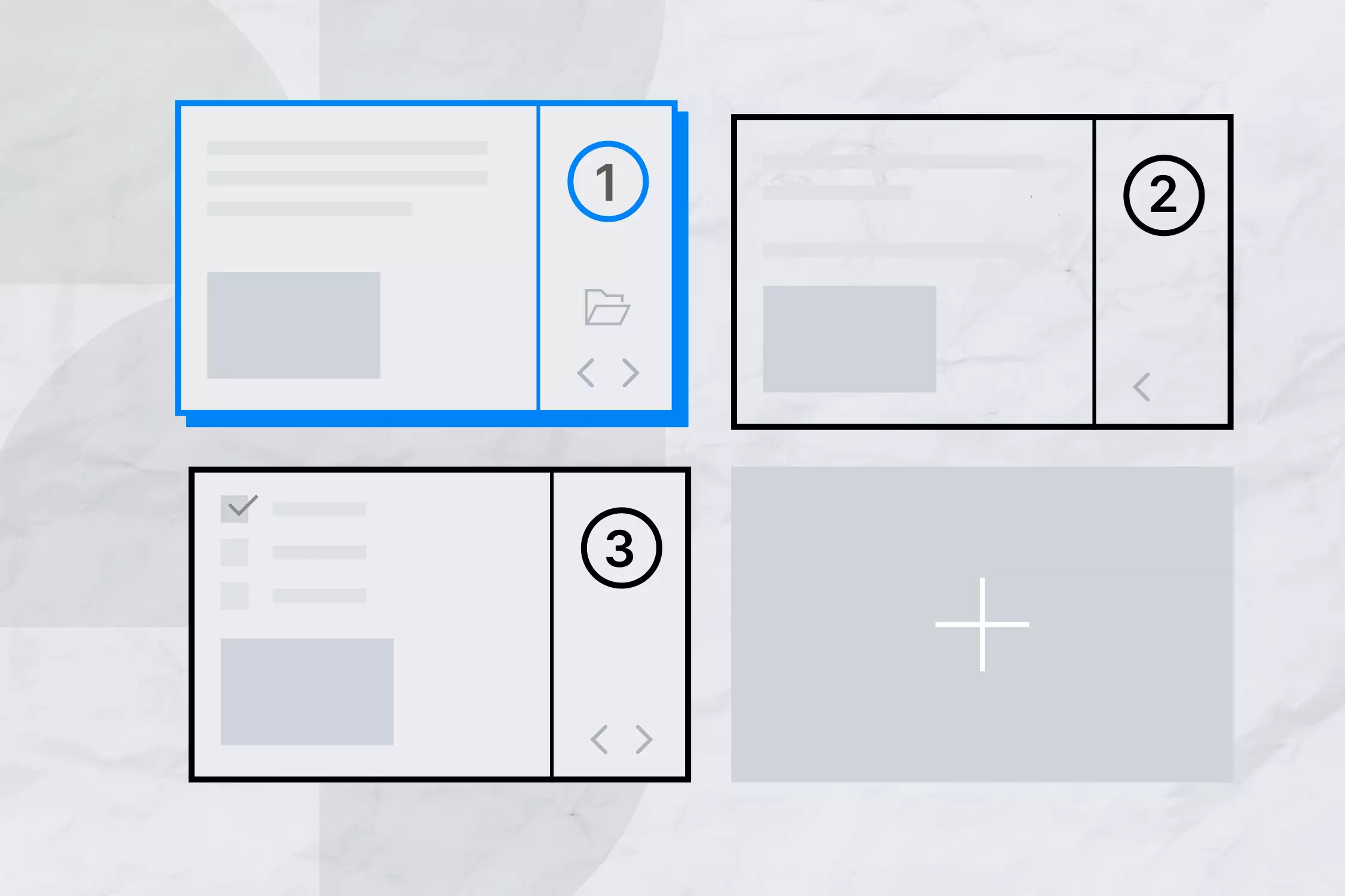 Arbeitsanweisungen werden in einzelnen Abschnitten angezeigt. Jede Anweisung enthält eine Nummerierung der Reihenfolgen, Beschreibungstexte und Bilddateien zum Verständnis des Ablaufs. 