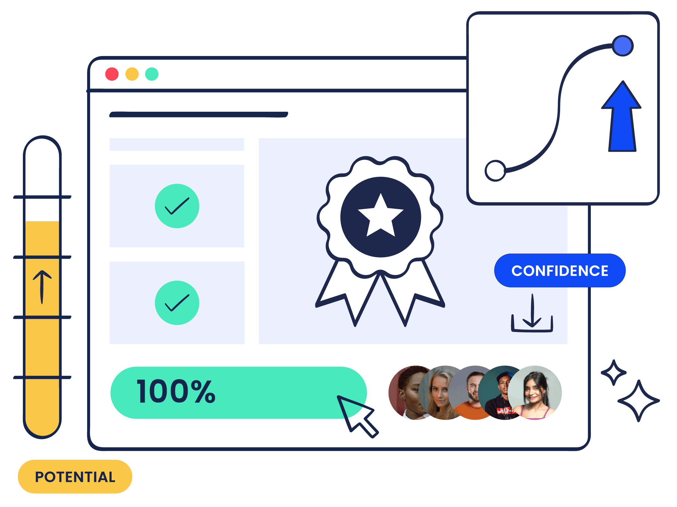 Dashboard mockup