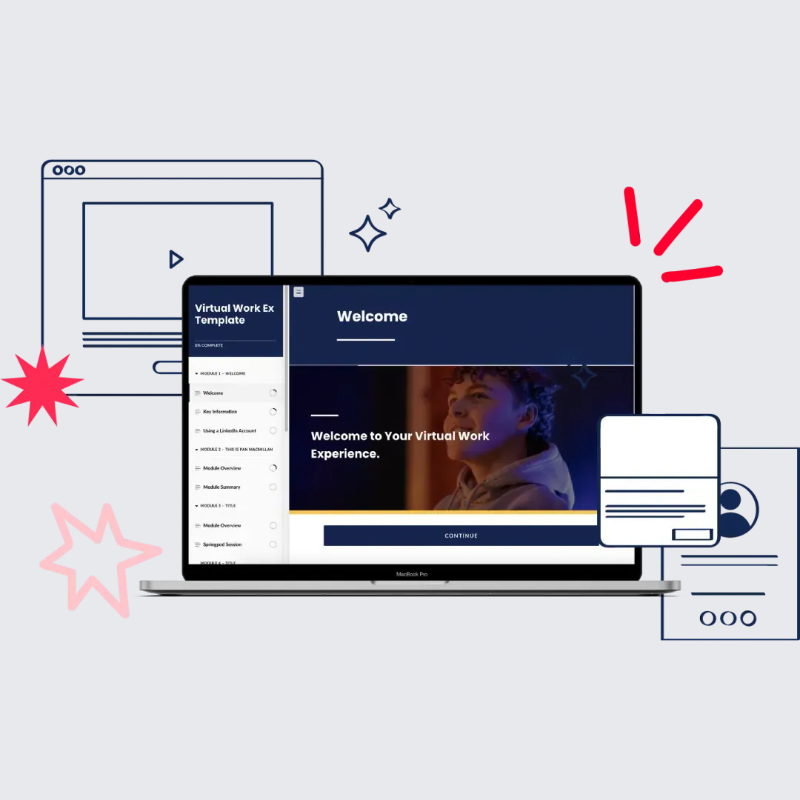 Virtual Work Experience illustration
