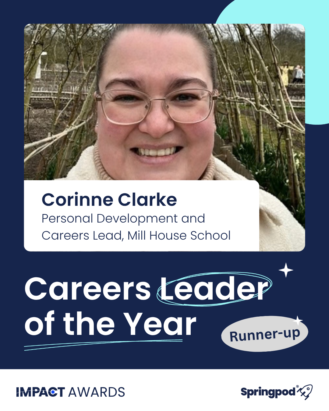 Impact Awards 2026. Corinne Clarke, Careers Leader of the Year runner-up