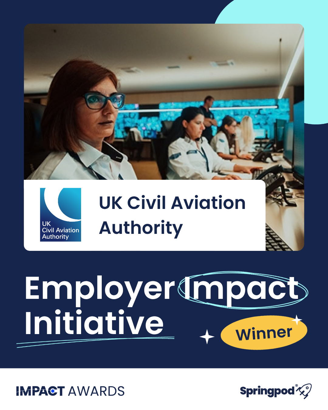 Impact Awards 2026. UK Civil Aviation Authority, Employer Impact Initiative winner