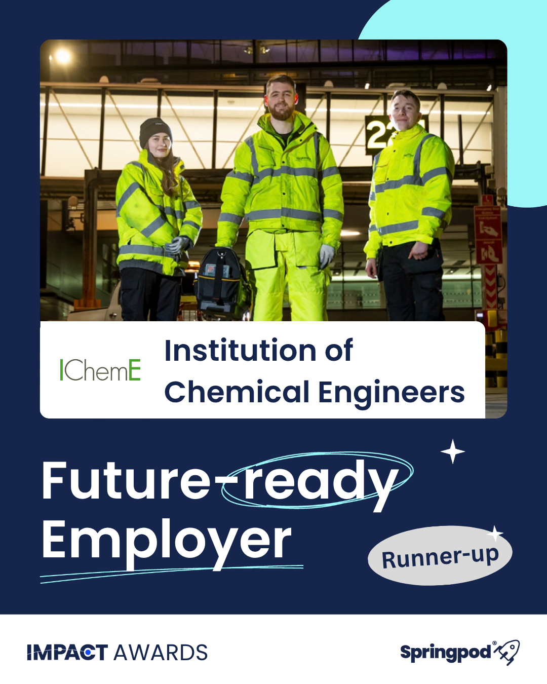 Impact Awards 2026. Institution of Chemical Engineers, Future-ready Employer runner-up