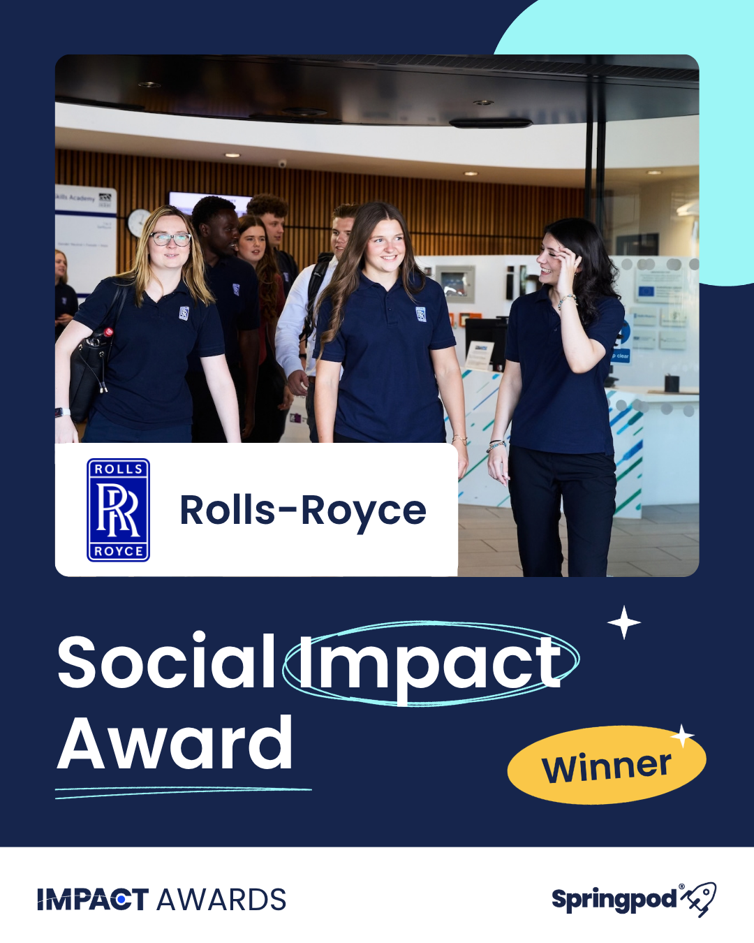 Impact Awards 2026. Rolls-Royce, Social Impact Award winner