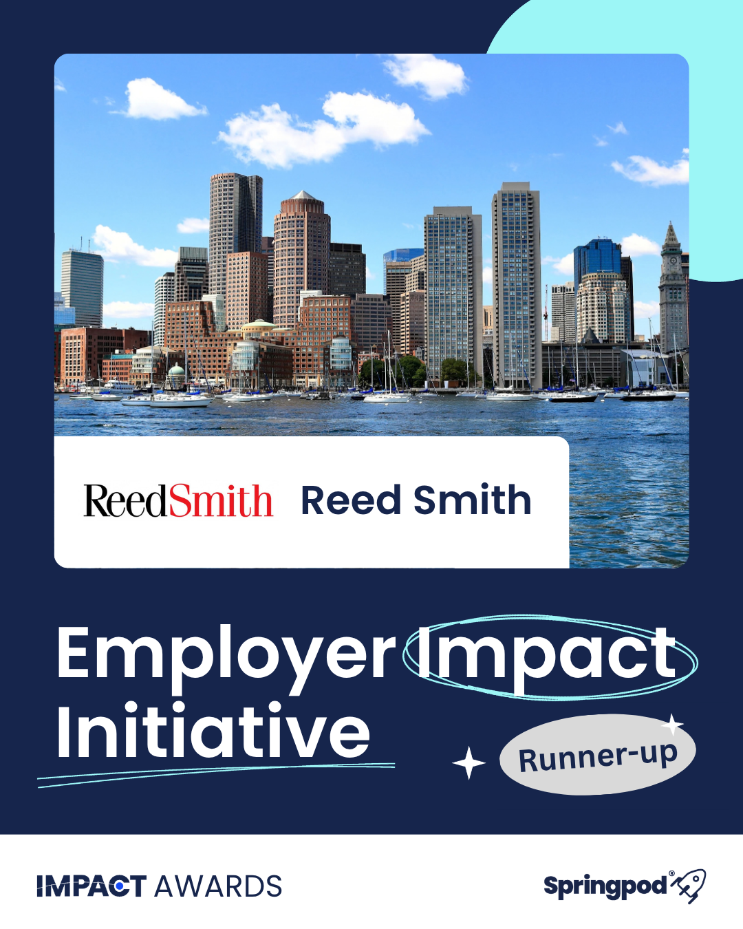 Impact Awards 2026. Reed Smith, Employer Impact Initiative runner-up