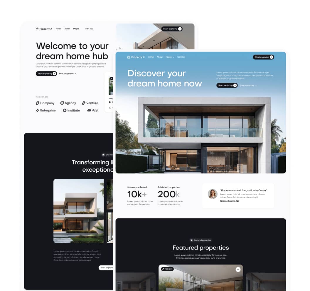 Property X - Pages - Real Estate Webflow Template