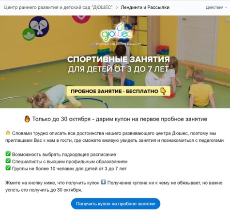 Кейс: Как получать заявки на детские развивающие занятия на автомате, изображение №10