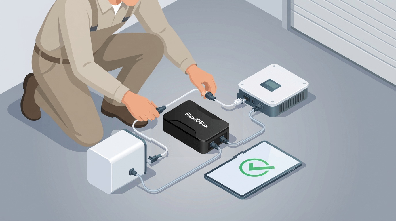 Eenvoudige installatie van de FlexiObox