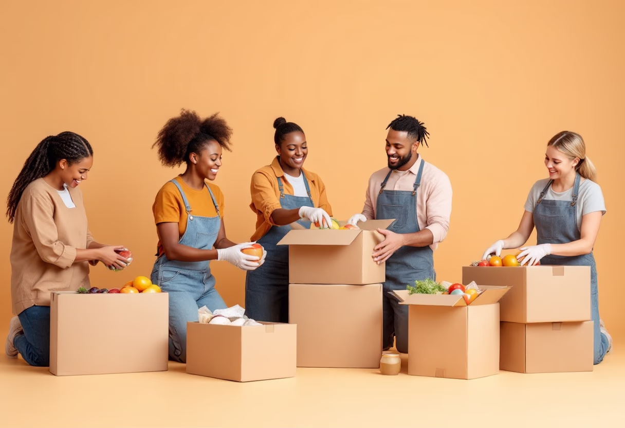image of community involvement (for a grocery store)