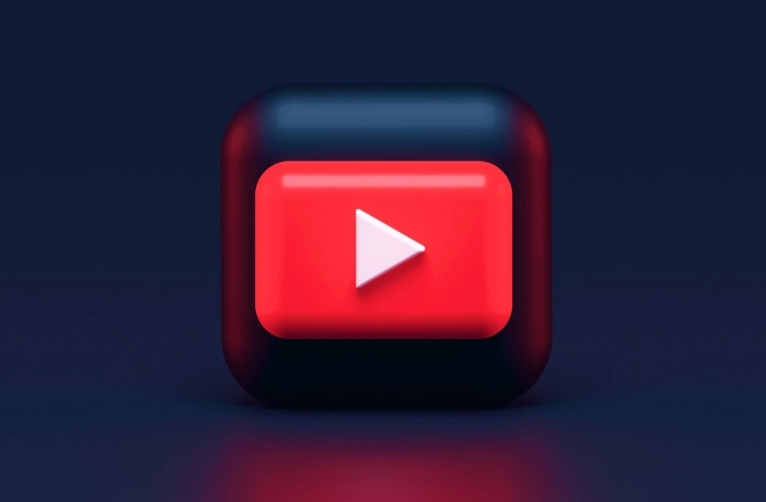 3D logo YouTube