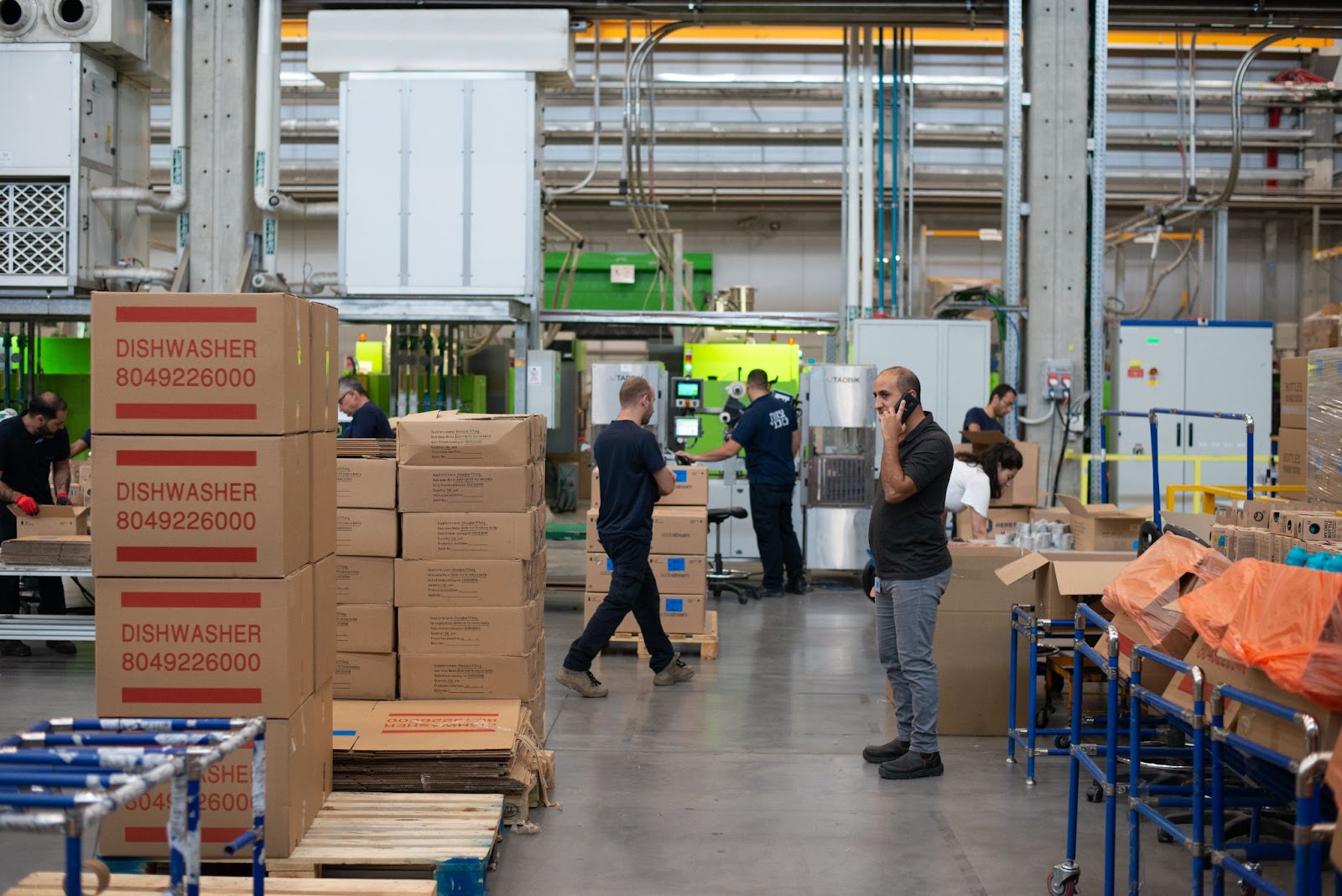 A large brand running operations in their warehouse