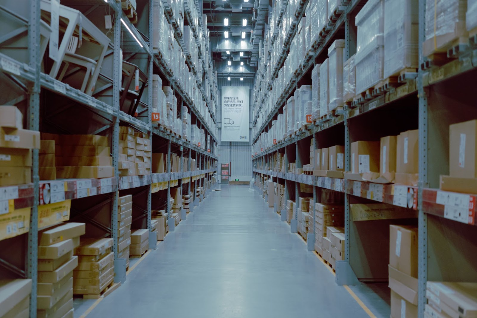 Image of fulfillment center shelves