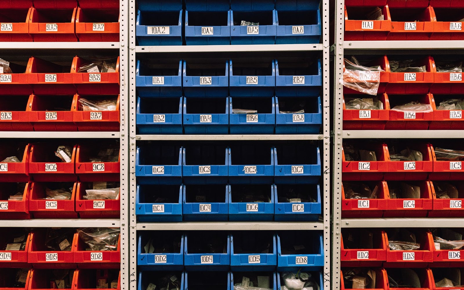 Picking shelves in a fulfillment center