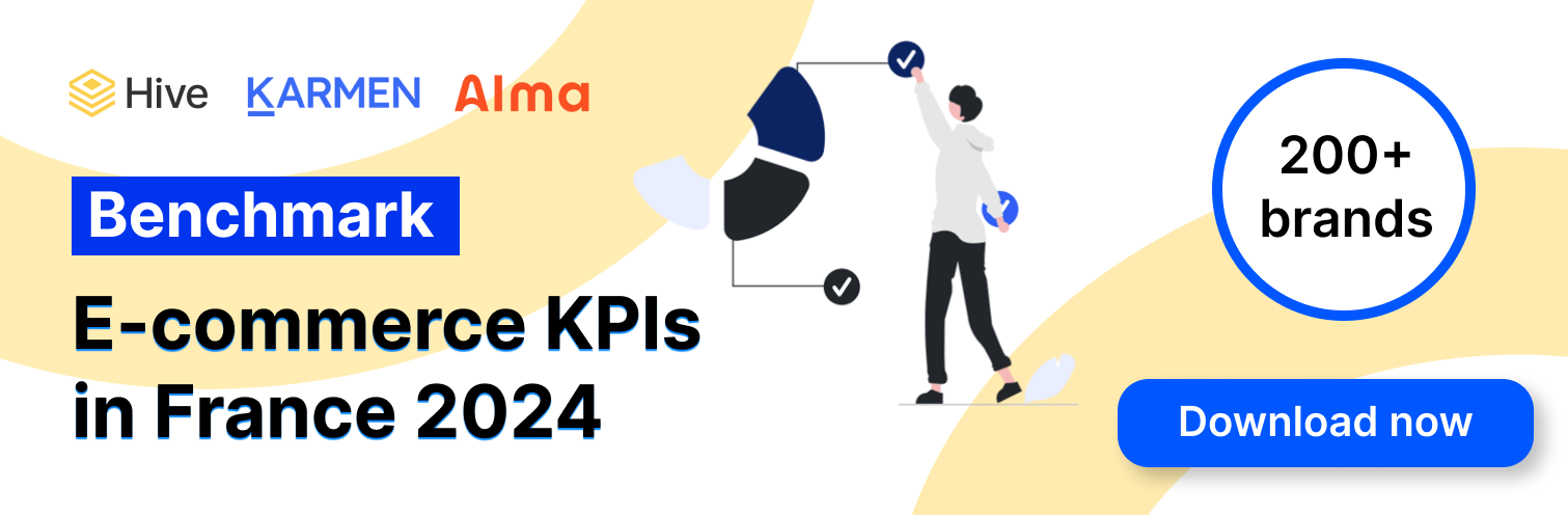 A blog component linking to the download page of the ultimate KPIs benchmark