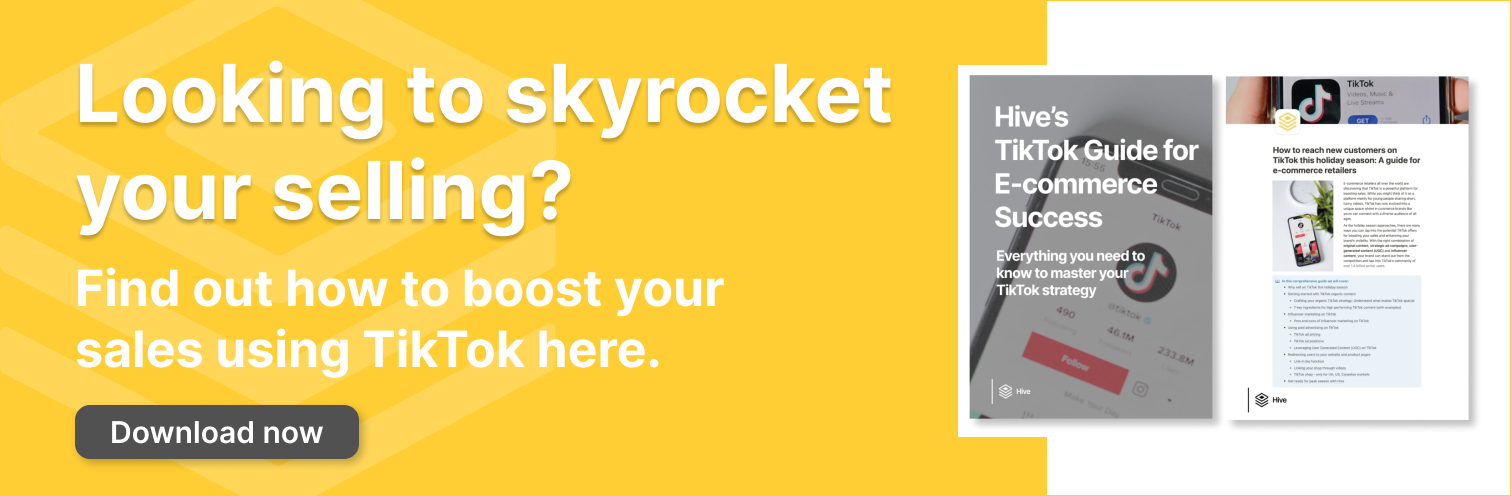 Blog component linking back to Hive's TikTok guide to help brands create the best TikTok advertising strategy to help grow their brand.