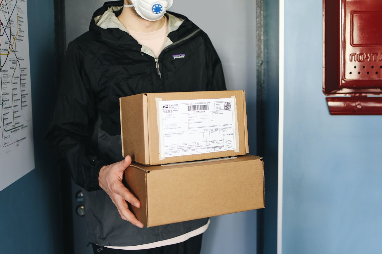 End customer receives two packages
