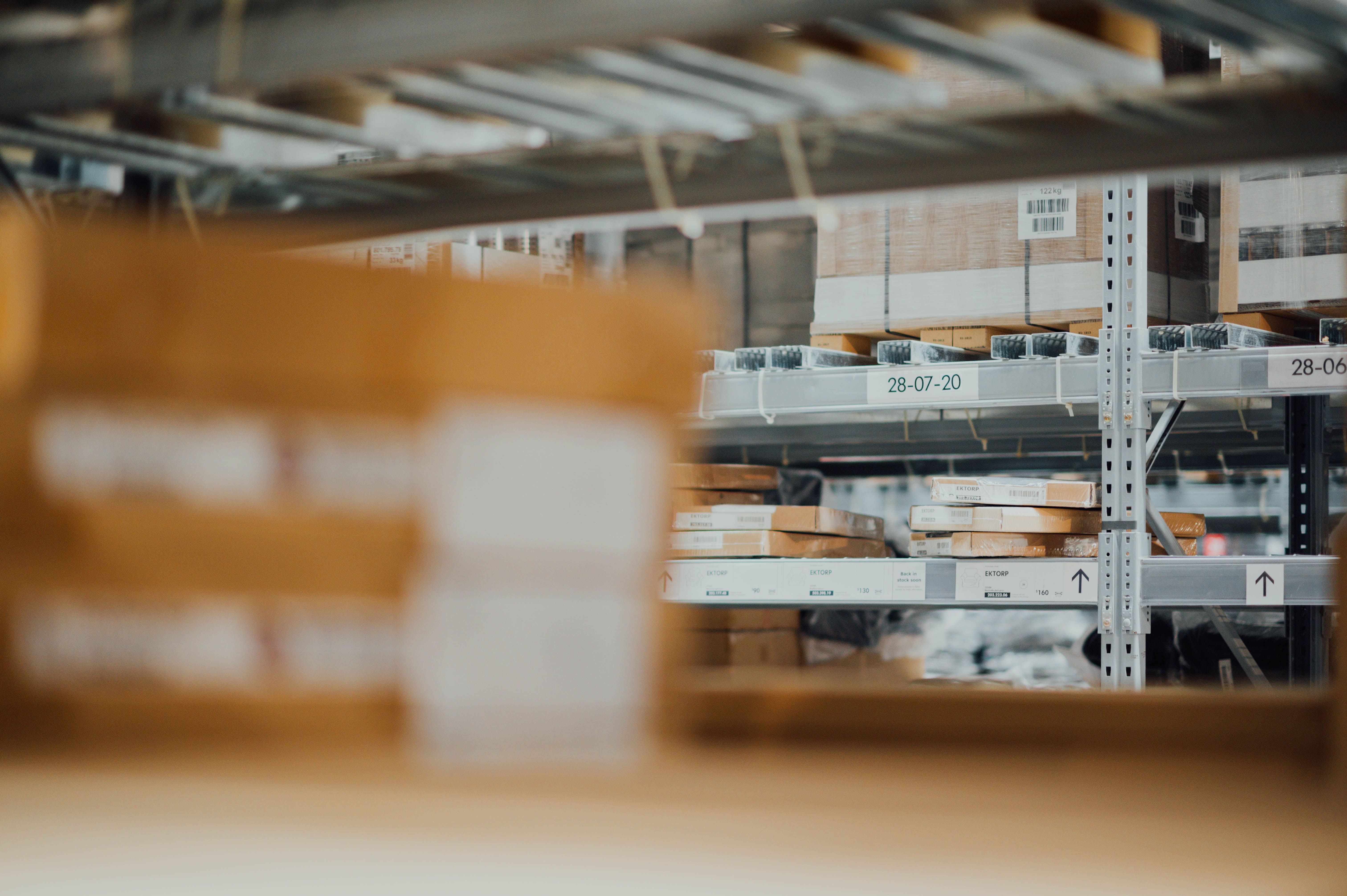 image of stock in a fulfillment center run by a 3PL company